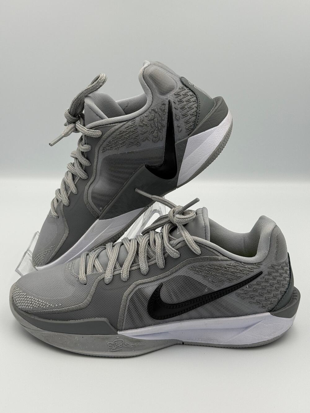 Nike Giannis Immortality 4 Youth Size 6 Gray Black Basketball Shoes
